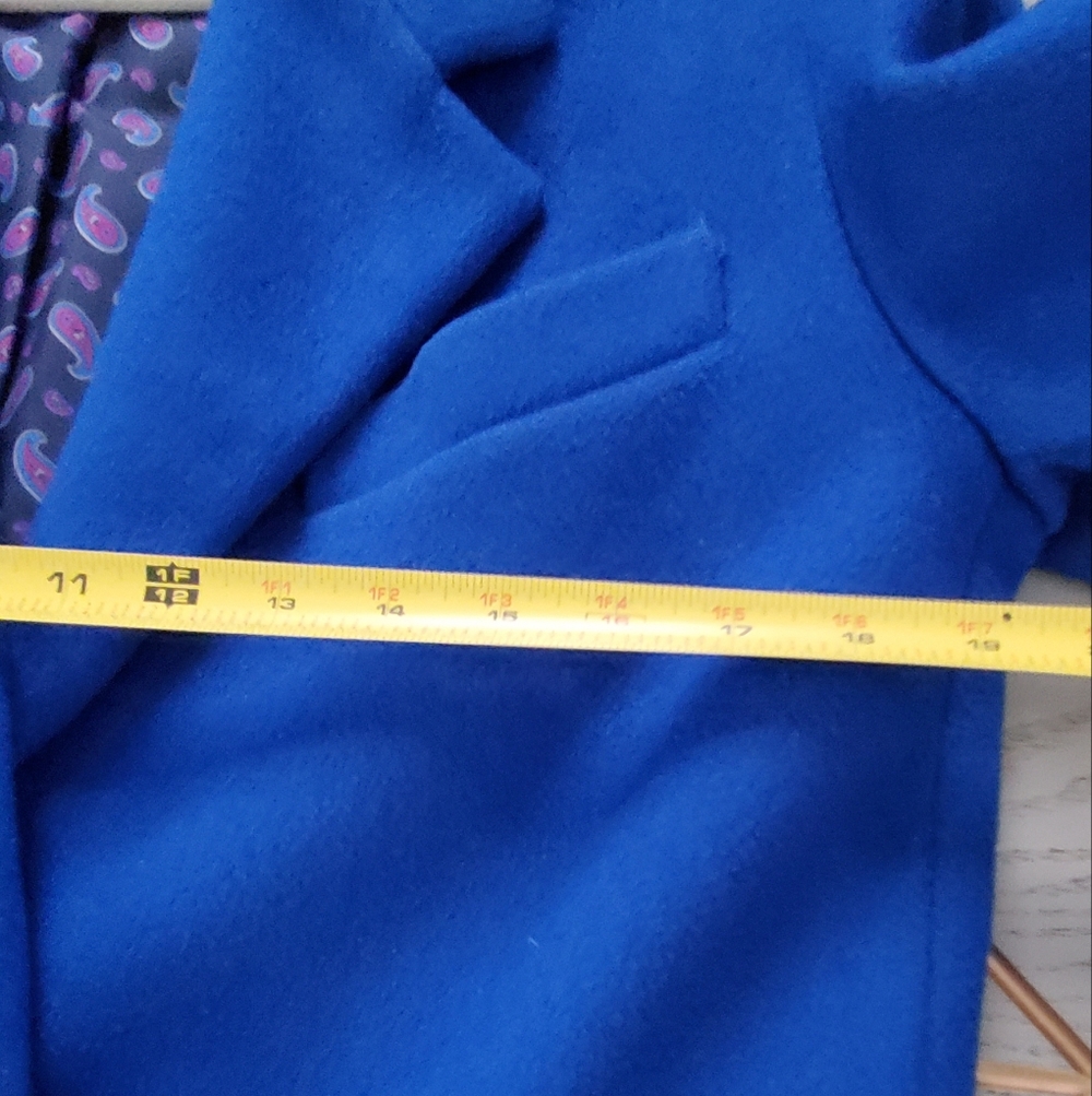 Ashley Scott Pure Wool Blue Coat. SP. - Picture 11 of 13